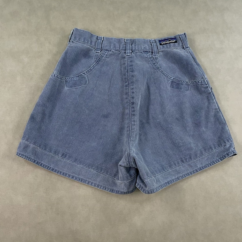 Vtg 80s Patagonia Canvas Hiking Shorts‎ Womens 10 26 High Rise 3" Stand Up *READ - Picture 2 of 11